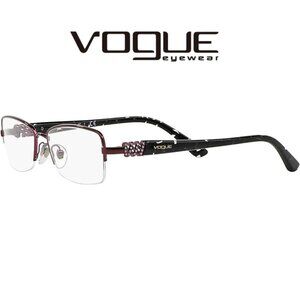 Vogue VO 3813 B Women’s Half Rim Optical/Prescription Rectangle Eyeglasses Frame